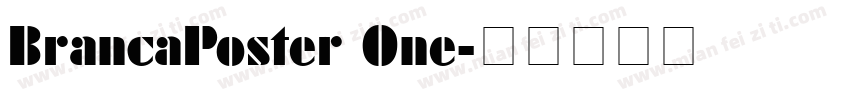 BrancaPoster One字体转换
